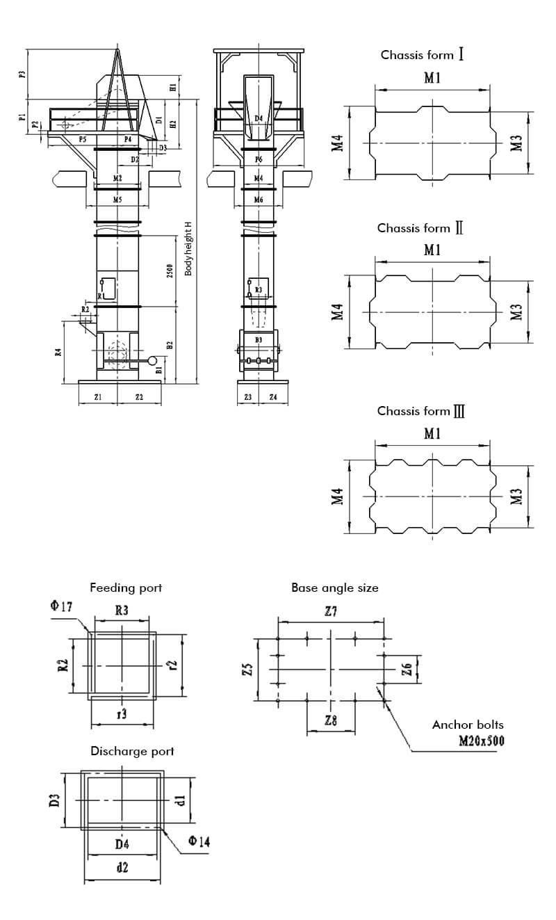 bucket elevator diagram