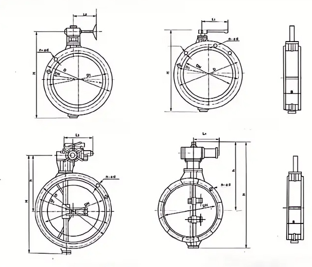 Butterfly Damper Drawing