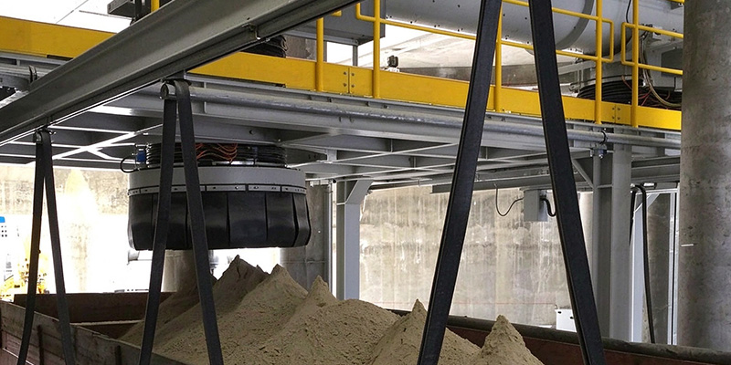 ndustrial telescopic loading spout for bulk solid truck loading