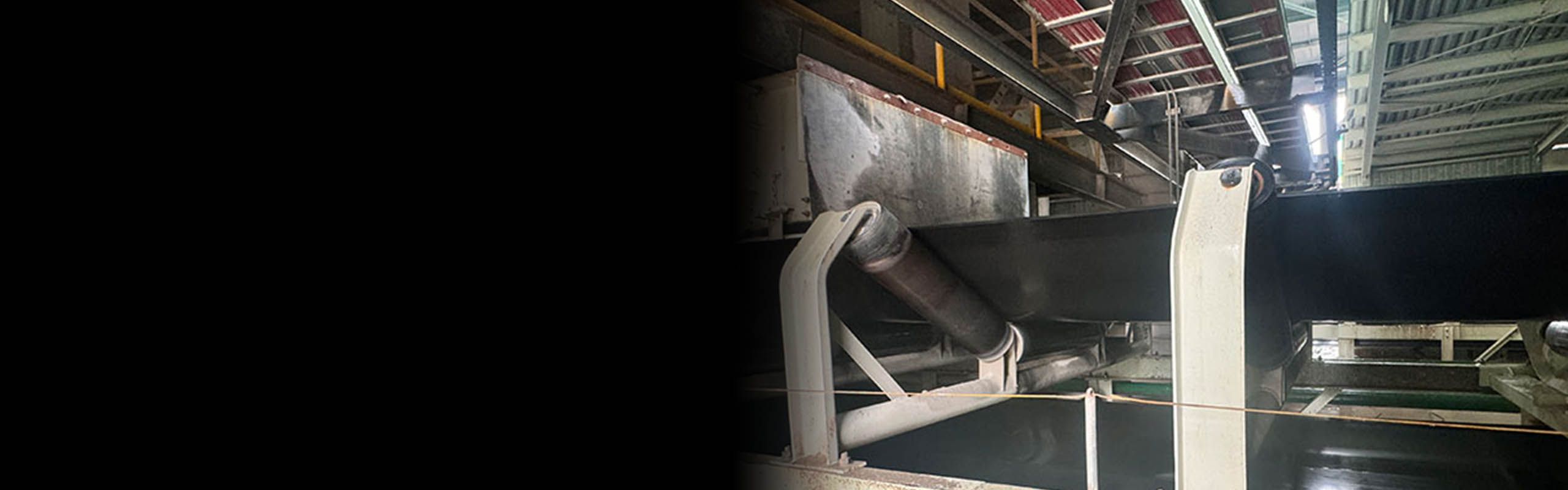 Belt conveyor roller banner
