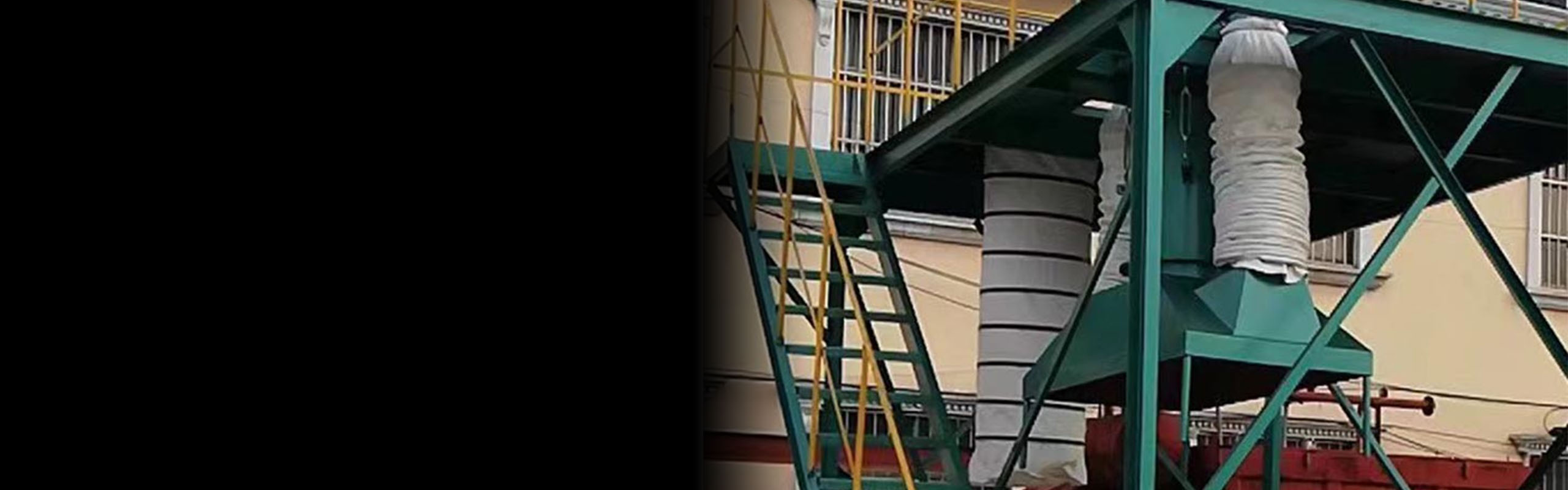 Cement loading chute banner