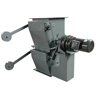 Electric double flap valve