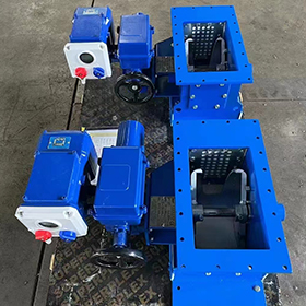 Pneumatic flow control gate valve