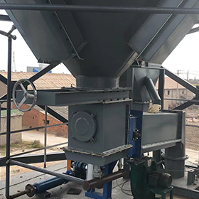 Slide Gate Valve Above DiverterValve For Bulk Material Feeding