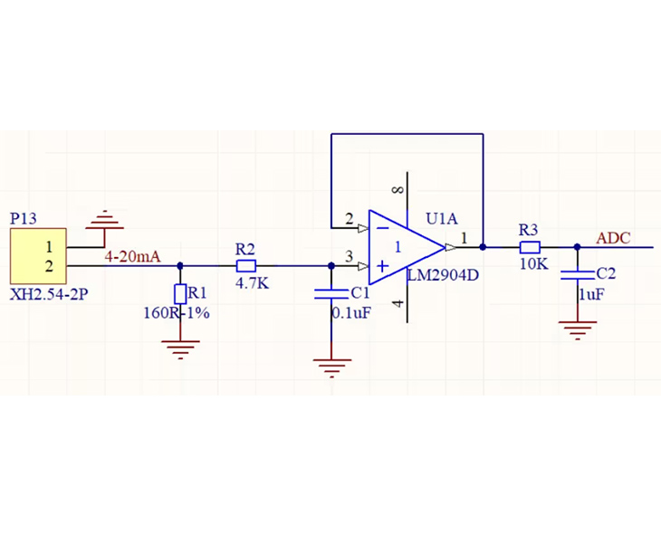 Support 4-20mA signal reception