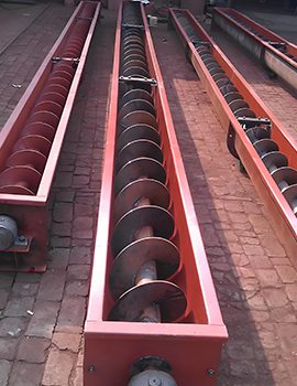 U-shaped screw conveyors are mainly used in food processing, chemical industry, building materials, etc.