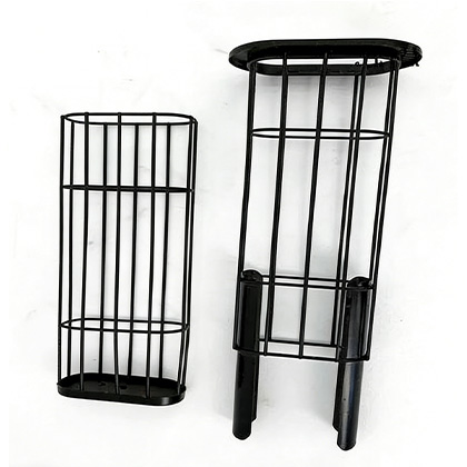 Trapezoidal filter bag cage