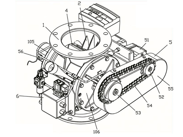 Rotary Airlock Feeder Working Principle