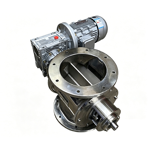 Rotary valve with RV reducer and aluminum housing motor