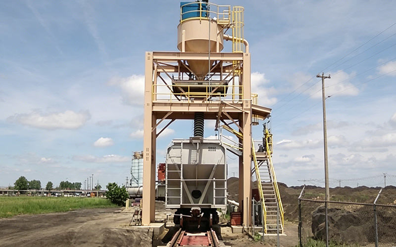 Railcar Loading Spout - Darko telescopic dust-free railcar loading chute