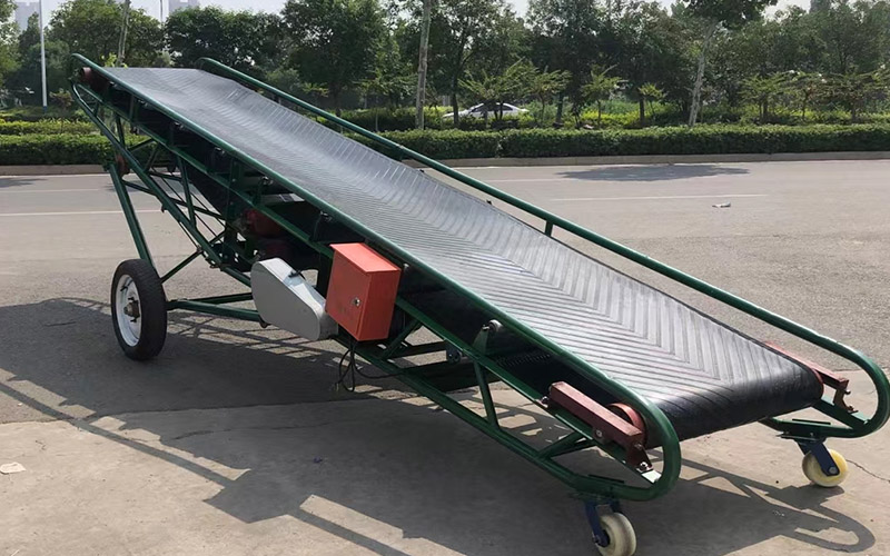 Hydraulic lifting adjustable height Darko mobile belt conveyor